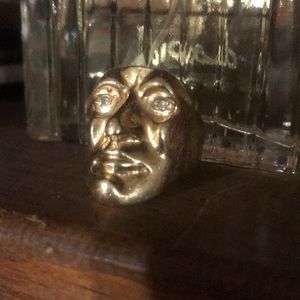 Solid Gold face ring